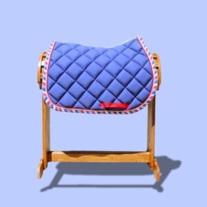 saddle pad blue white red